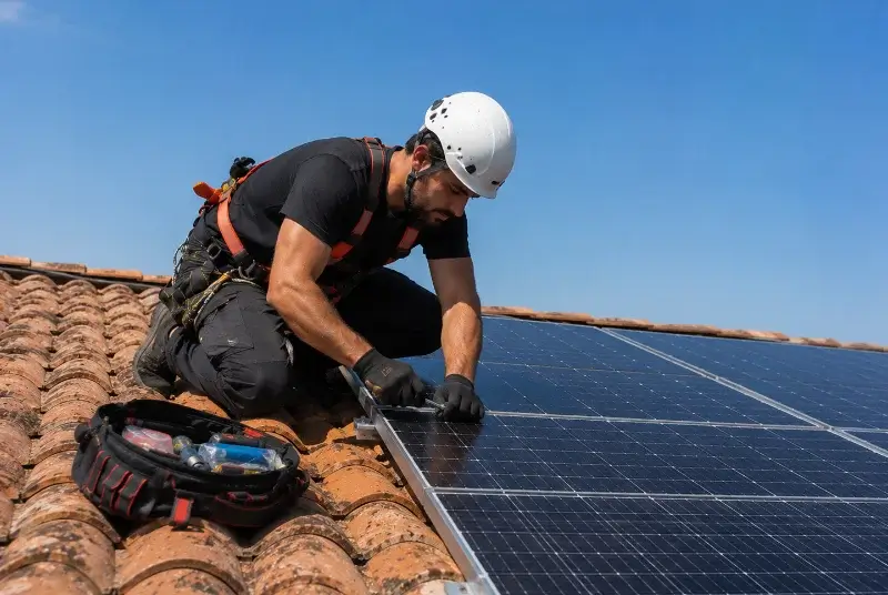 Maintenance et monitoring de panneaux solaires à Boule-d'Amont