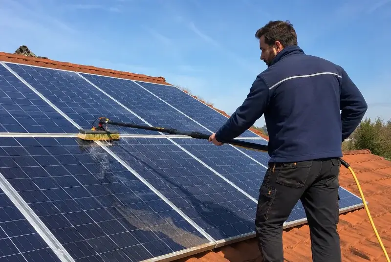 Nettoyage et entretien de panneaux solaires à Boule-d'Amont